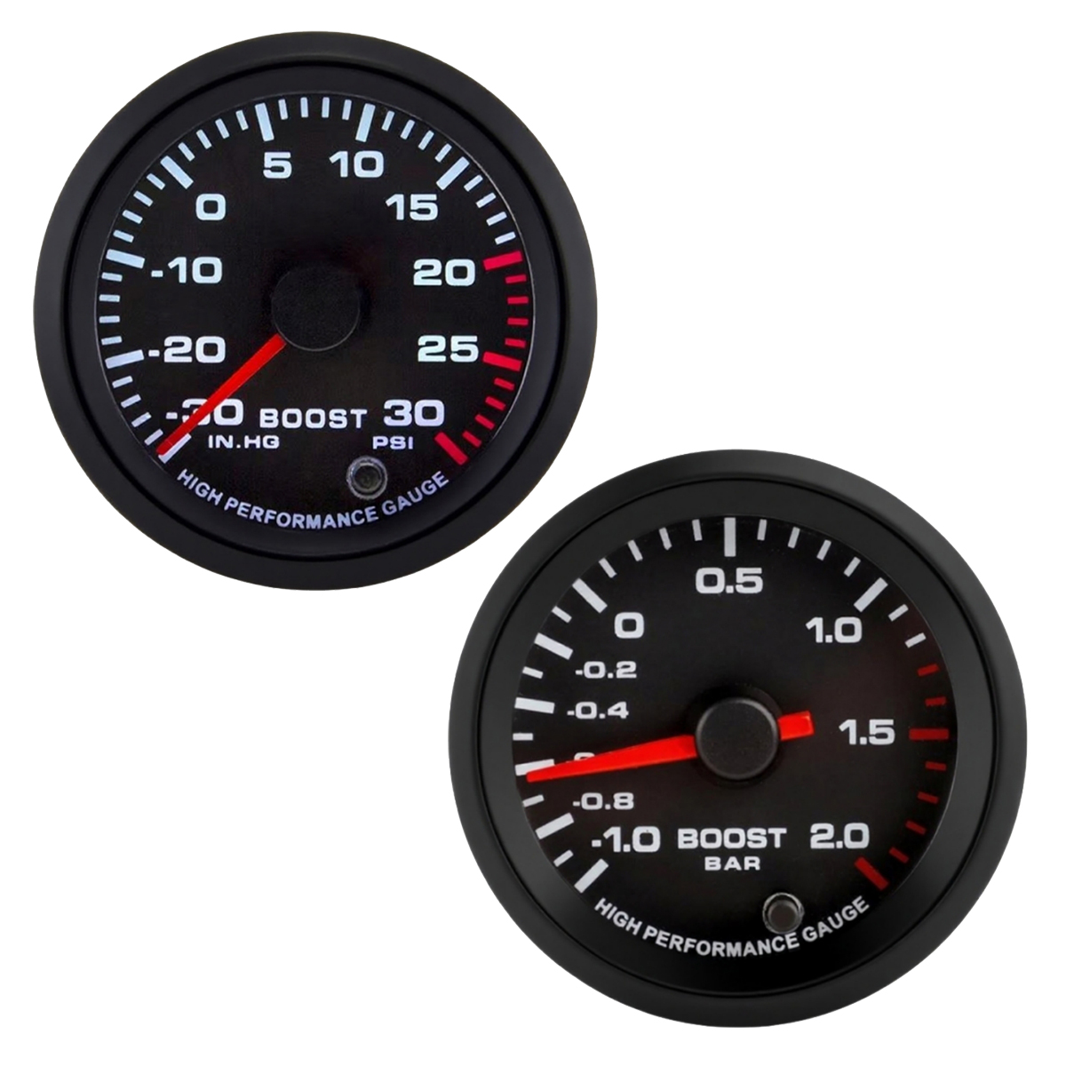 Electronics Gadgets For Car - เกจวัดแรงดันบูสต์รถยนต์ขนาด 2 นิ้ว 52 มม. -1~2