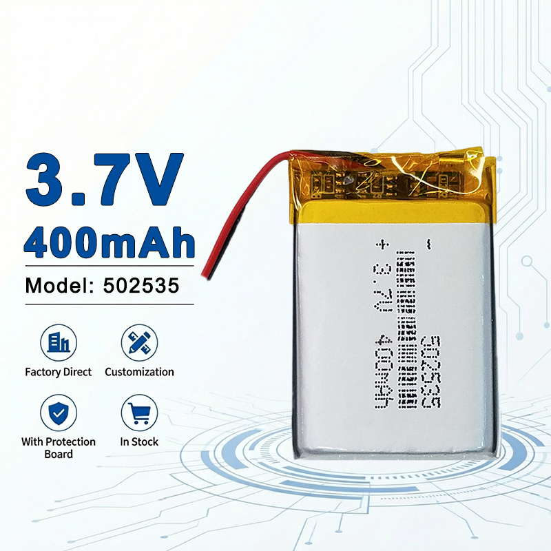 Electronics And Gadgets Ce - แบตเตอรี่ลิเธียมโพลิเมอร์ 502535 3.7V 400mAh พร้อมแรงดันไฟฟ้าคงที่ เหมาะสำหรับอุปกรณ์ดิจิทัลขนาดเล็กและของเล่นอิเล็กทรอนิกส์แบบพกพา