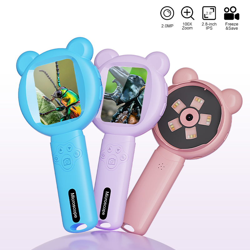 Digital Magnifier Reading - กล้องจุลทรรศน์ดิจิตอลแบบพกพา 1080P กำลังขยาย 100 เท่า หน้าจอ