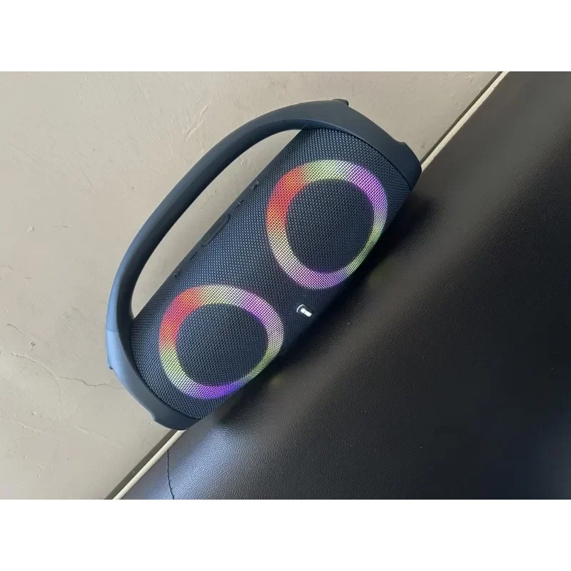 Bluetooth Speaker Waterproof - ลำโพงบลูทูธกำลังสูง 100W แบบพกพา ไฟ RGB สีสันสดใส