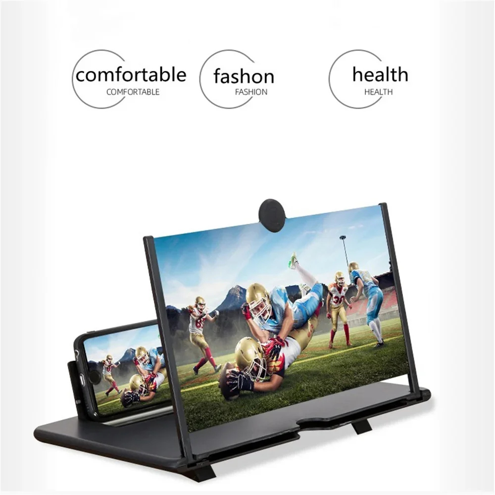 Digital Magnifier Reading - แว่นขยายหน้าจอโทรศัพท์มือถือ HD ขนาด 12/10 นิ้ว พร้อมขาตั้งโทรศัพท์และขยายภาพวิดีโอ