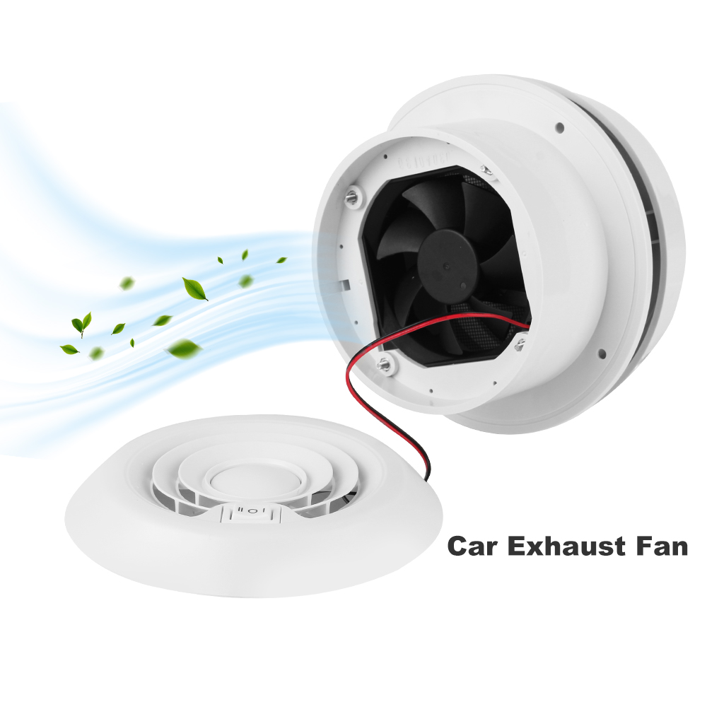 Electronics Gadgets For Car - พัดลมรถยนต์12V 3000/4000rpm เงียบ/ลมแรงช่องแอร์เต้าเสียบแคมป์สำหรับ RV รถพ่วงคาราวานระบายอากาศพัดลมระบายอากาศ
