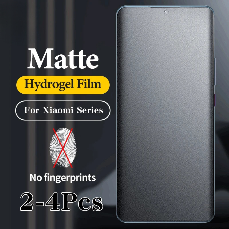 Xiaomi Redmi Note 13 - 2-4Pcs Matteซิลิโคนนุ่มHydrogelฟิล์มสําหรับXiaomi Redmiหมายเหตุ 14 Pro Frostedป้องกันหน้าจอRedmiหมายเหตุ