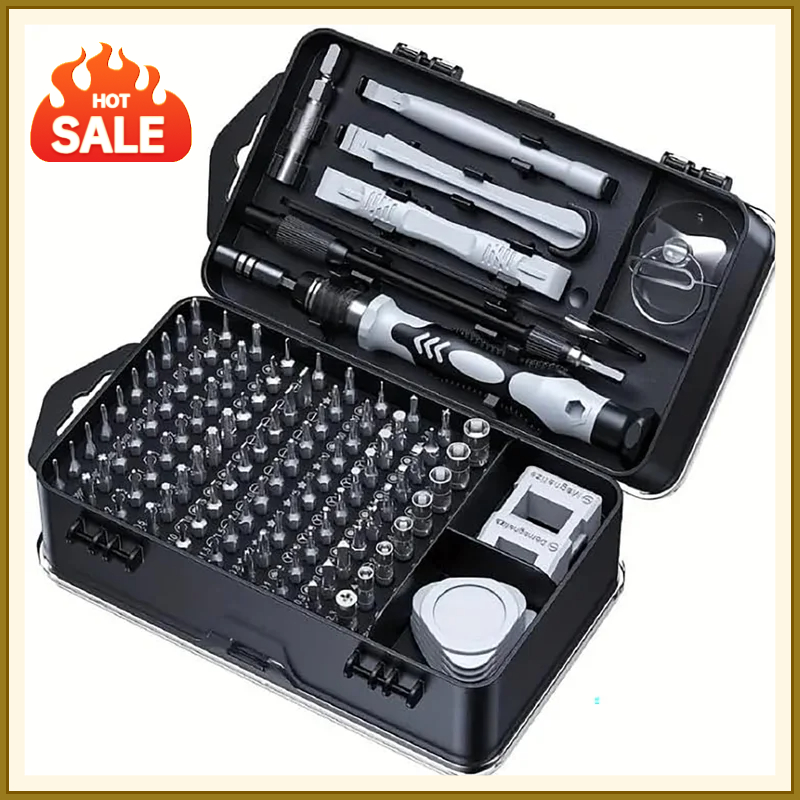 Electronics Repair Gadgets - ชุดไขควงอเนกประสงค์ 115-in-1, ชุดเครื่องมือซ่อมมืออาชีพสำหรับอุปกรณ์อิเล็กทรอนิกส์, โทรศัพท์, นาฬิกา, และการบำรุงรักษารถยนต์