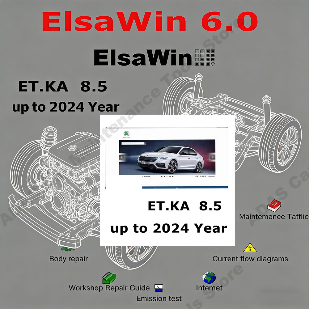 Electronics Gadgets For Car - เครื่องมือบำรุงรักษารถยนต์รุ่นใหม่ล่าสุด Elsawin 6.0 พร้อมซอฟต์แวร์ซ่อมรถยนต์ ETKA 8.5