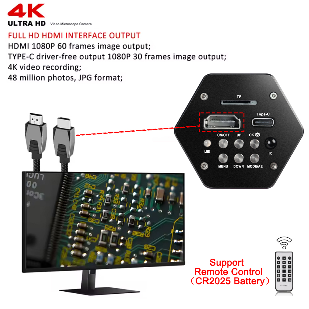 4K กล้องจุลทรรศน์ดิจิตอล 48MP  - Digital Magnifier Reading บทวิจารณ์และราคา