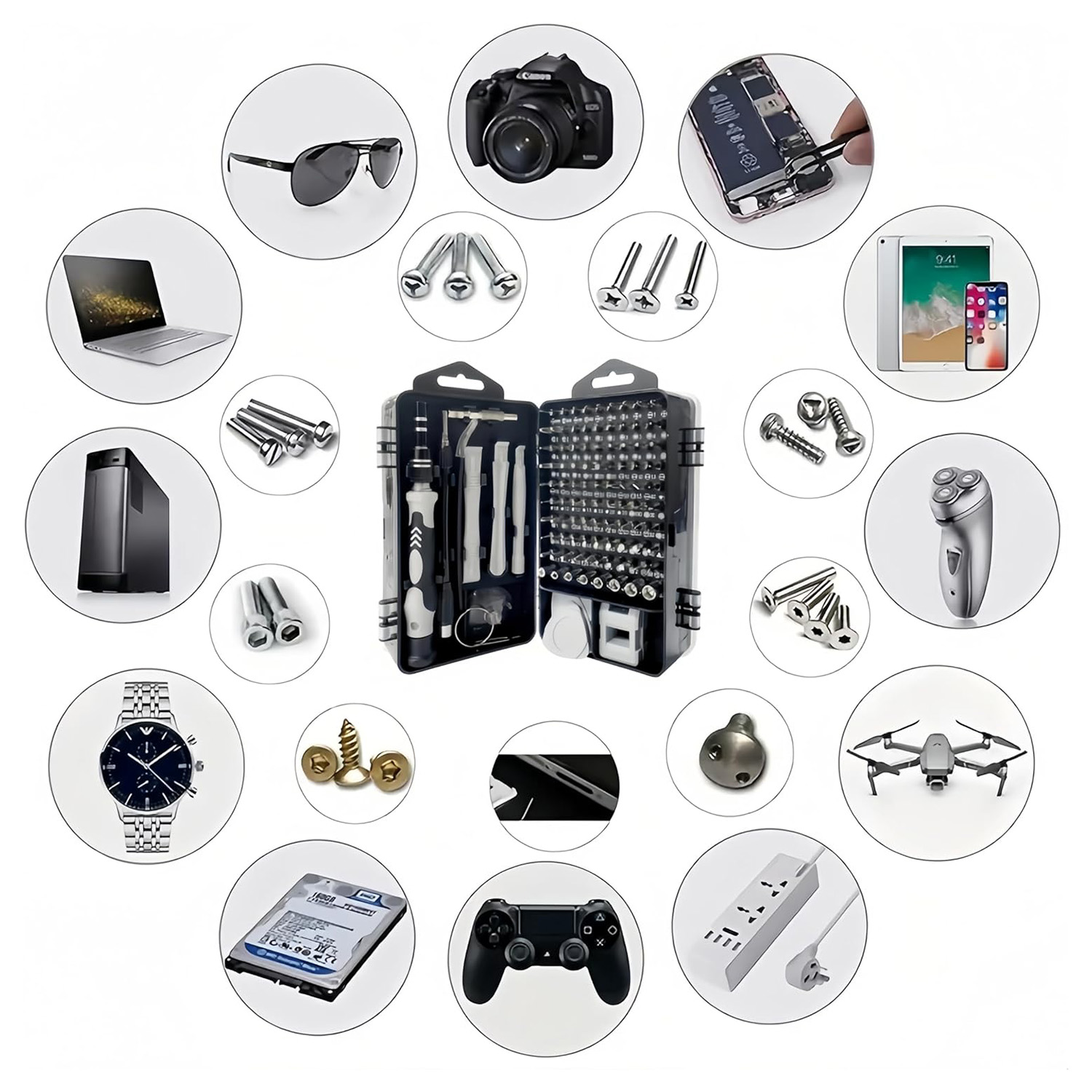 ชุดไขควงความแม่นยำ 115-in-1, ช - Electronics Repair Gadgets บทวิจารณ์และราคา