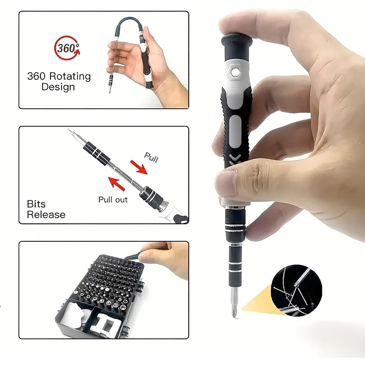 ชุดไขควงความแม่นยำ 115-in-1, ช - Electronics Repair Gadgets บทวิจารณ์และราคา