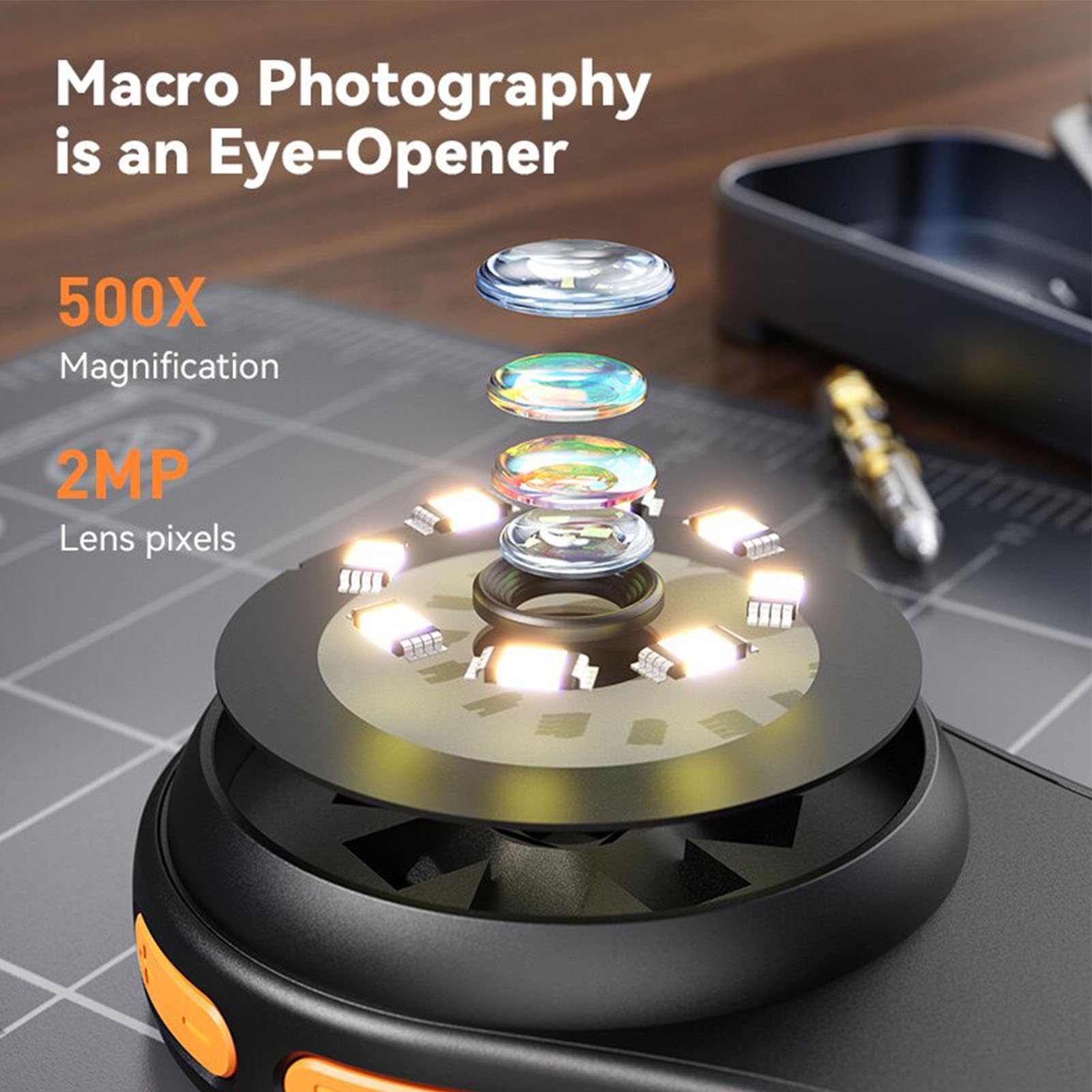 กล้องจุลทรรศน์ดิจิตอล 500 เท่า - Digital Magnifier Reading บทวิจารณ์และราคา