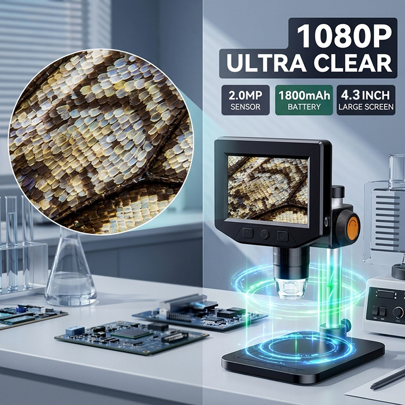กล้องจุลทรรศน์ดิจิตอล LCD ขนาด - Digital Magnifier Reading บทวิจารณ์และราคา