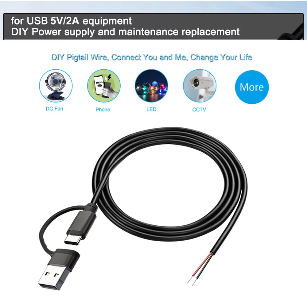 DC 2 พินสายไฟ USB และประเภท C  - Electronics Repair Gadgets บทวิจารณ์และราคา