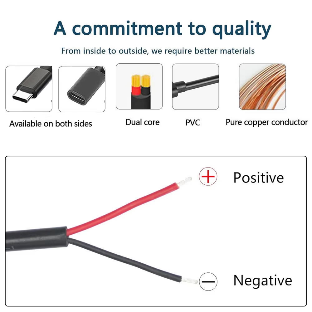 DC 2 พินสายไฟ USB และประเภท C  - Electronics Repair Gadgets บทวิจารณ์และราคา