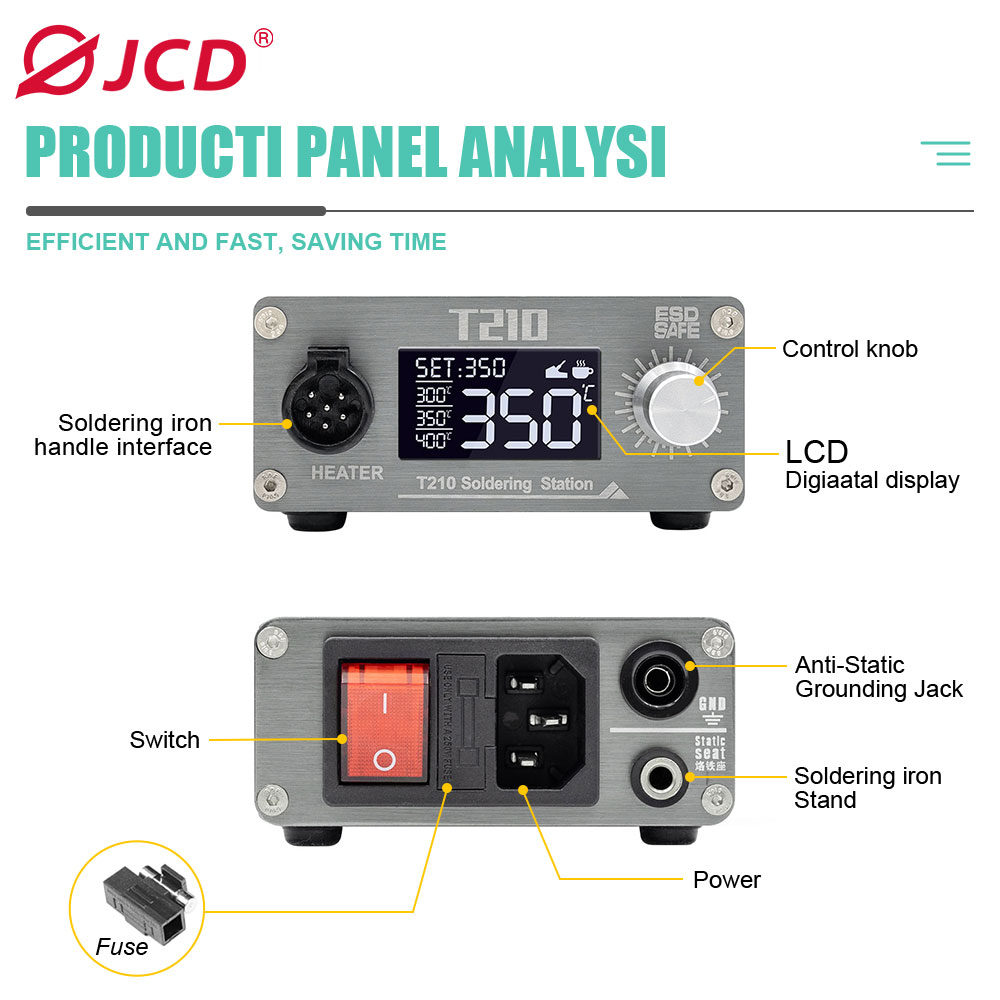 สถานีบัดกรีอัจฉริยะ JCD T210 อ - Electronics Repair Gadgets บทวิจารณ์และราคา