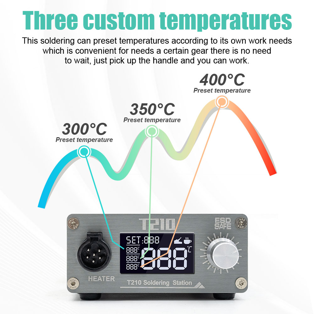 สถานีบัดกรีอัจฉริยะ JCD T210 อ - Electronics Repair Gadgets บทวิจารณ์และราคา