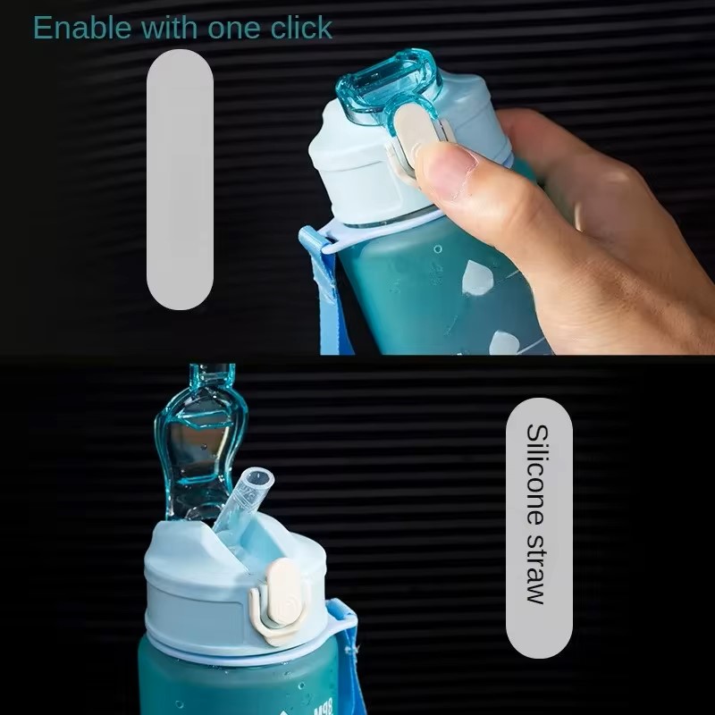ขวดน้ำกีฬาพร้อมฝาปิดแบบล็อคหลอ - Smart Water Bottle Tracker บทวิจารณ์และราคา