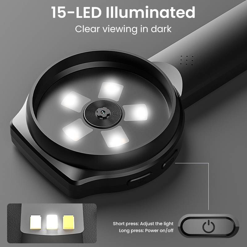 กล้องจุลทรรศน์ดิจิตอล HD หน้าจ - Digital Magnifier Reading บทวิจารณ์และราคา
