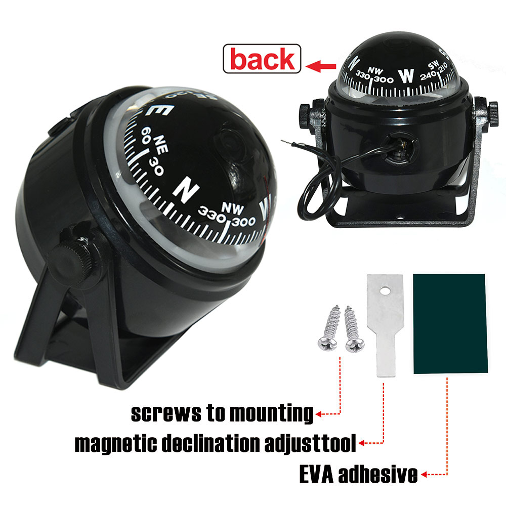 นําทางเข็มทิศรถสําหรับ Marine  - Electronics Gadgets For Car บทวิจารณ์และราคา