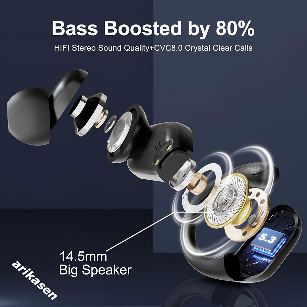 บลูทูธ 5.3 หูฟังหูฟังไร้สาย Tr - Bluetooth Speaker Waterproof บทวิจารณ์และราคา