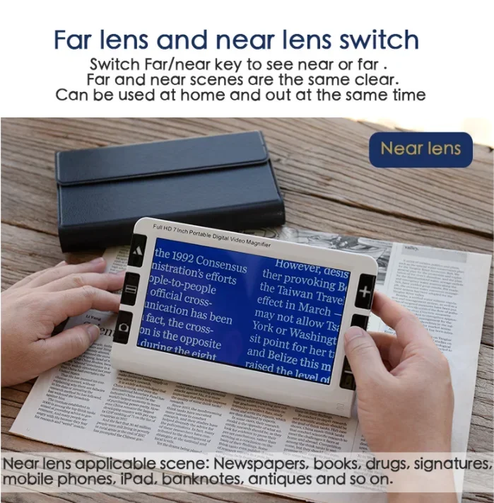 ใหม่ 2-32X เครื่องช่วยอ่านอิเล - Digital Magnifier Reading บทวิจารณ์และราคา
