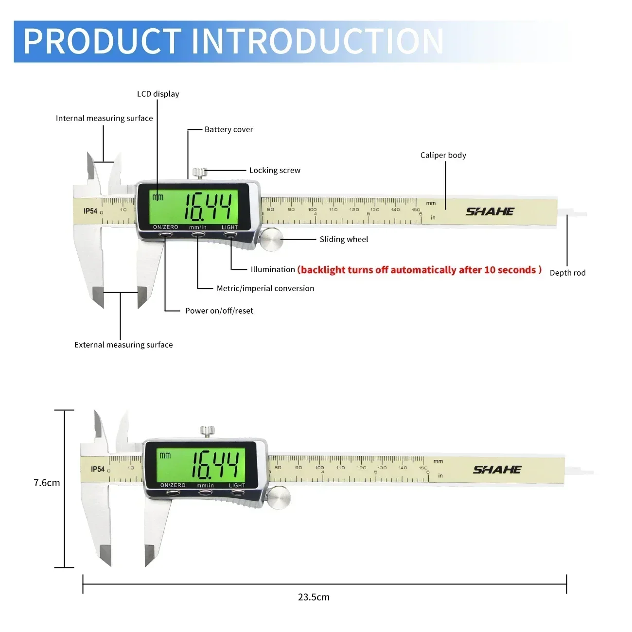 Shahe เครื่องมือวัดขนาดดิจิทัล - Electronics New Gadgets บทวิจารณ์และราคา